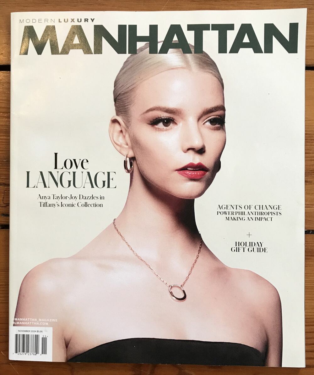 Modern Luxury Manhattan Love Language Anya Taylor-Joy Nov 2024 Magazine